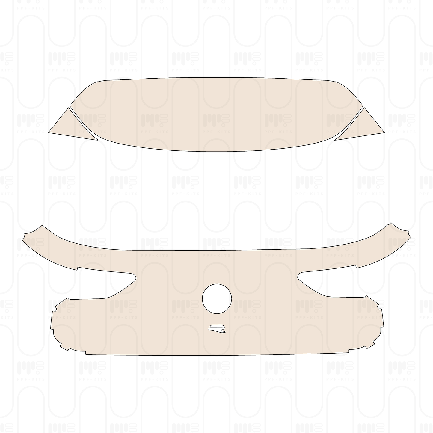 Roof with roofrails