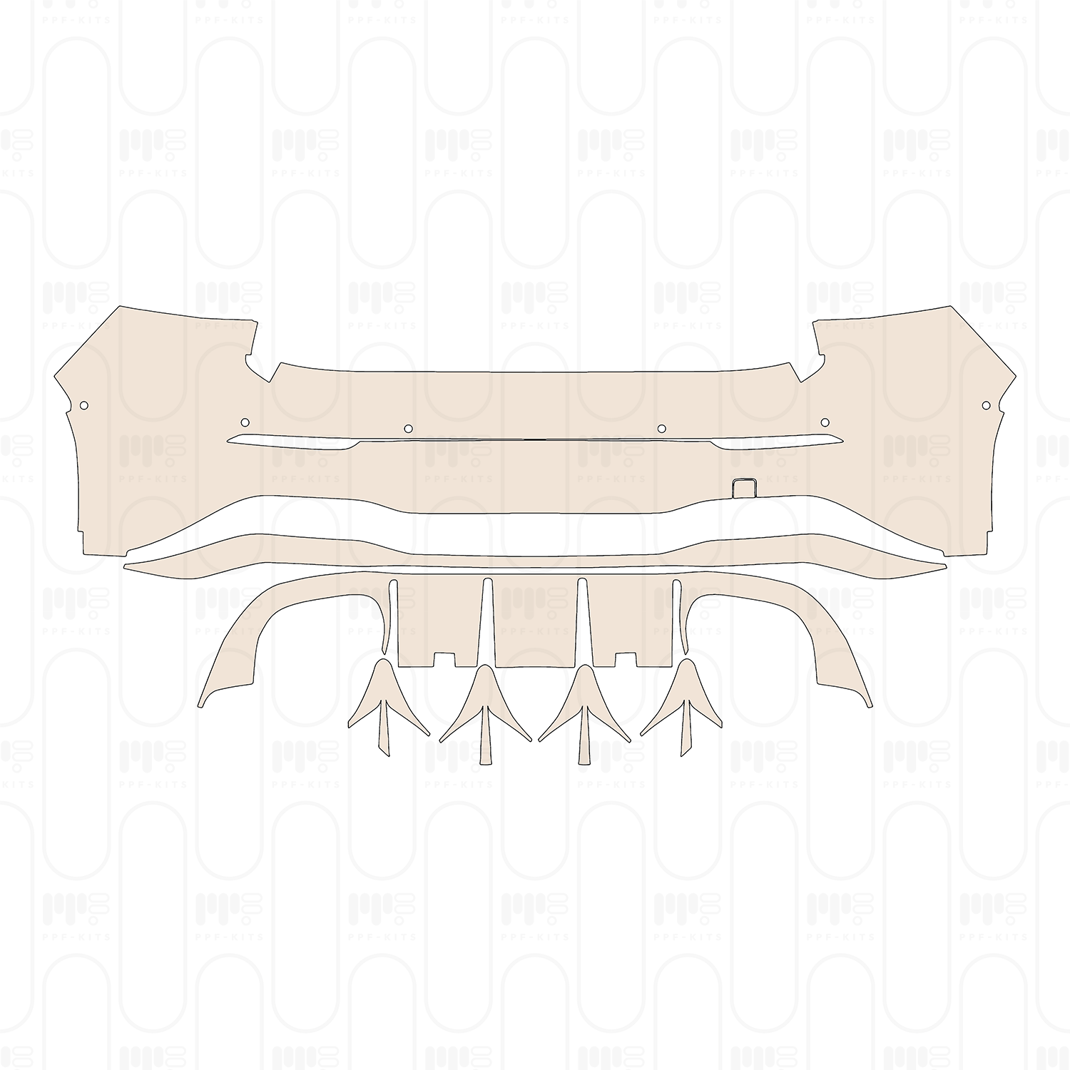 (left) Door+Side Skirt+Rear Fender without offroad design Package