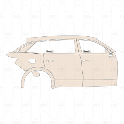 (right) Door+Side Skirt+Rear Fender