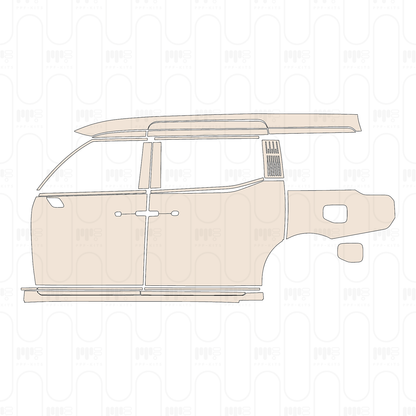 (left) Door+Side Skirt+Rear Fender