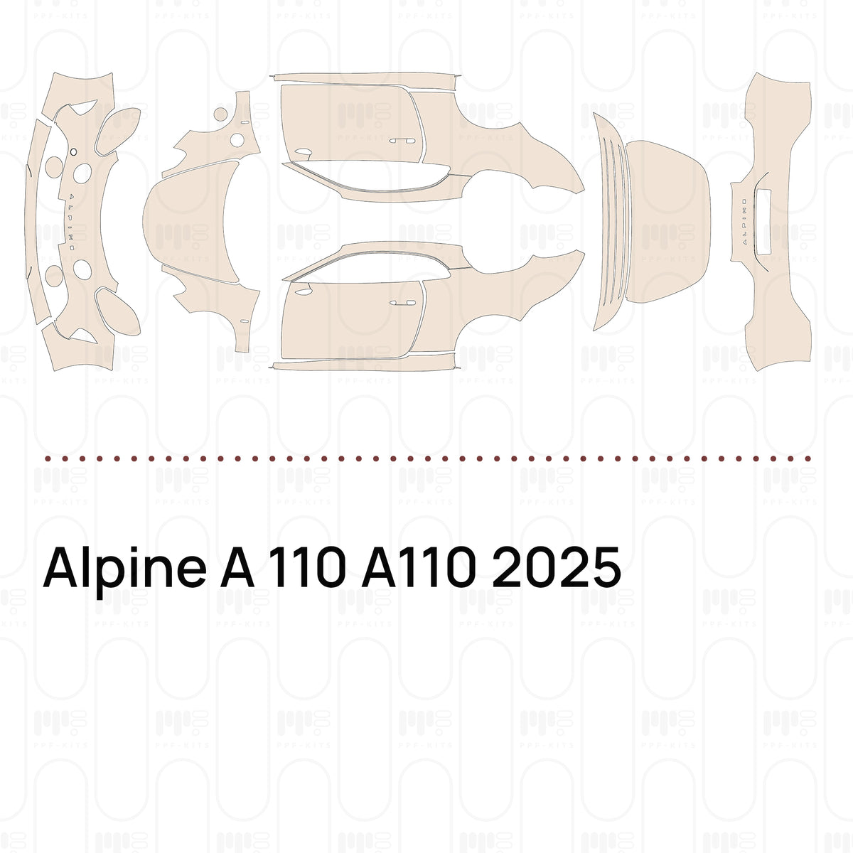 Bumper+Headlamp with "ALPINE" Emblem, without PDC (Parking Sensors)