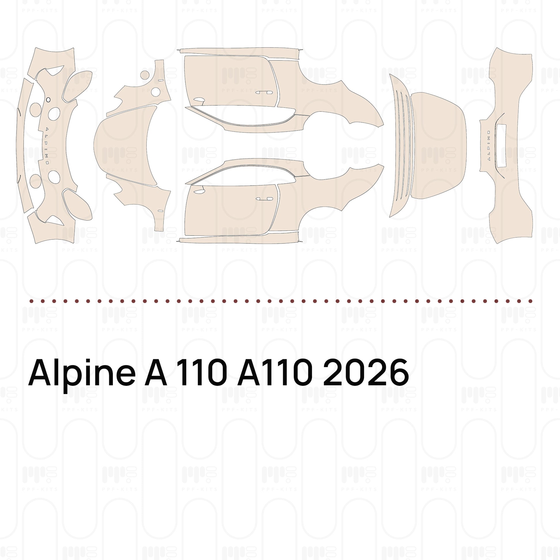 Bumper+Headlamp with "ALPINE" Emblem, without PDC (Parking Sensors)
