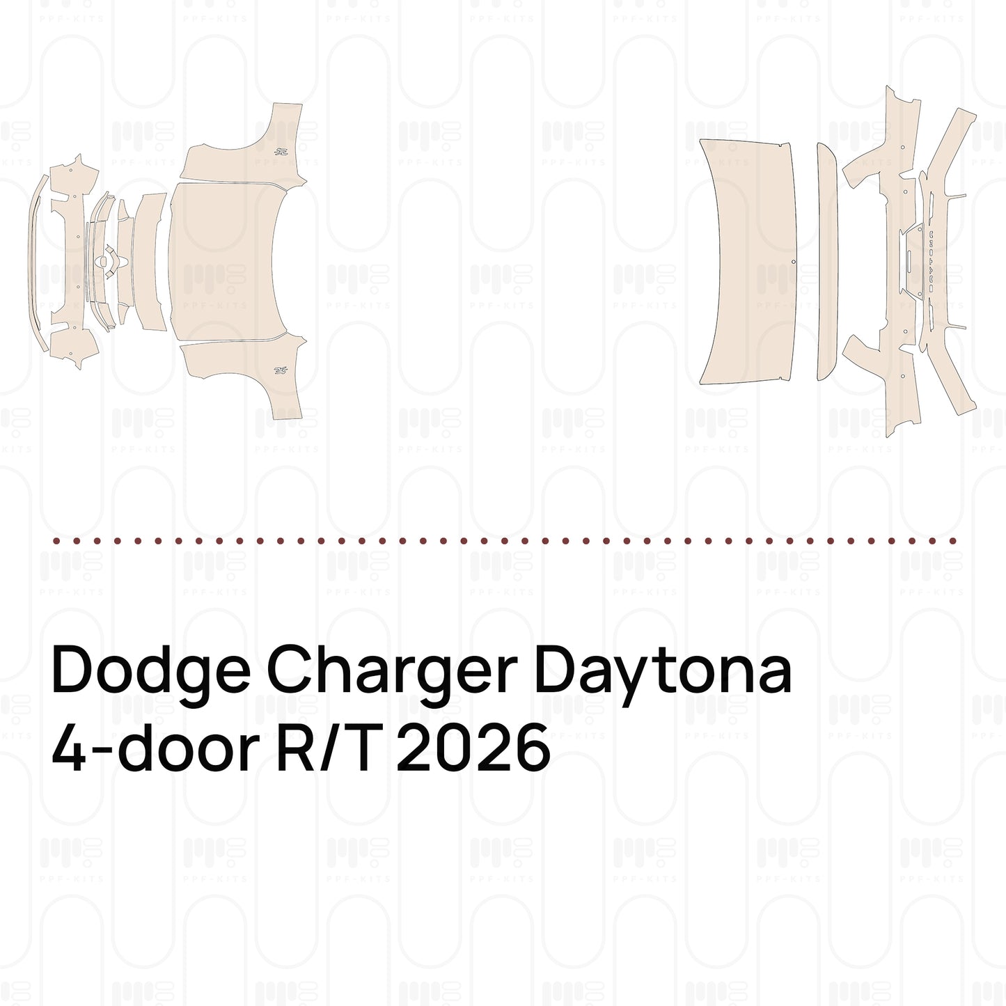 Dodge Charger Daytona 4-door R T 2026 – PPF precortado