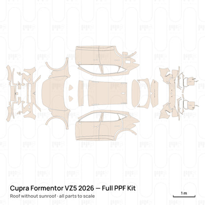 Roof without sunroof / PPF-Kits PK-G2