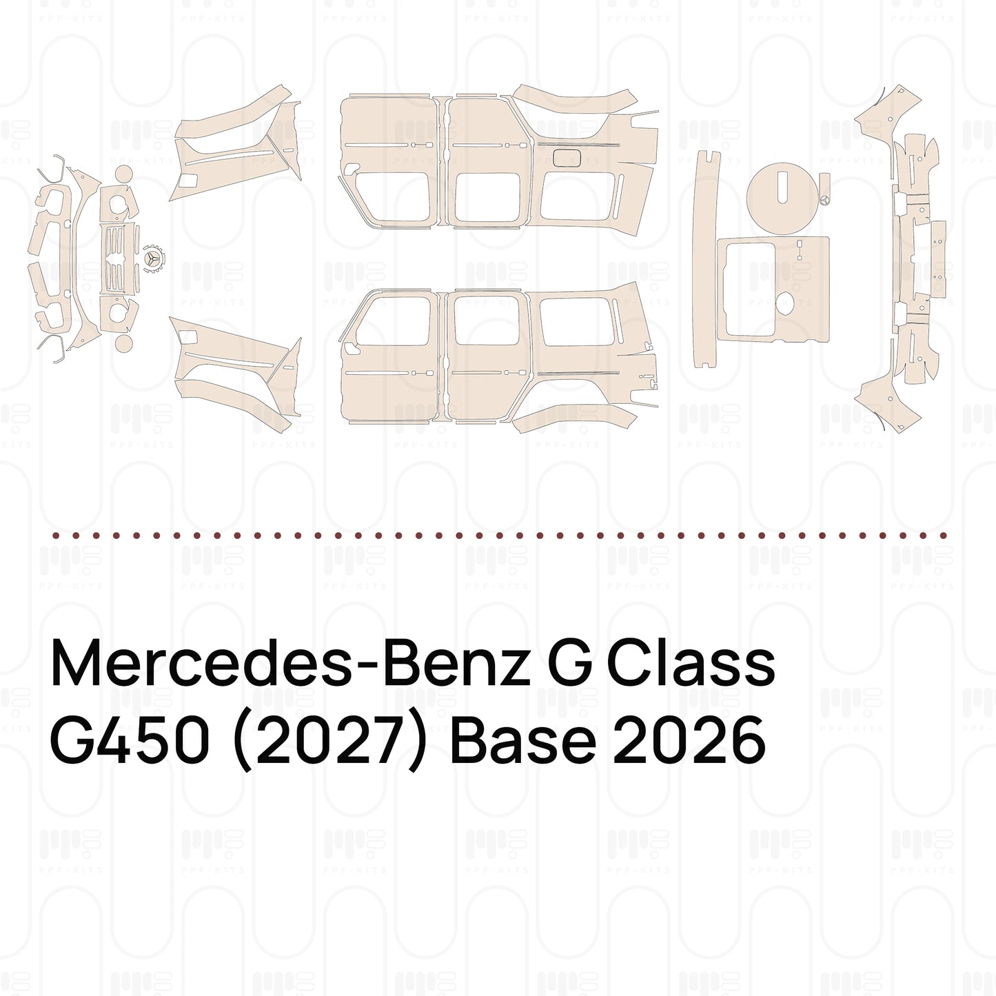 Mercedes-Benz G Class G 580 mit EQ Technologie (2027) Base 2026 – PPF precortado