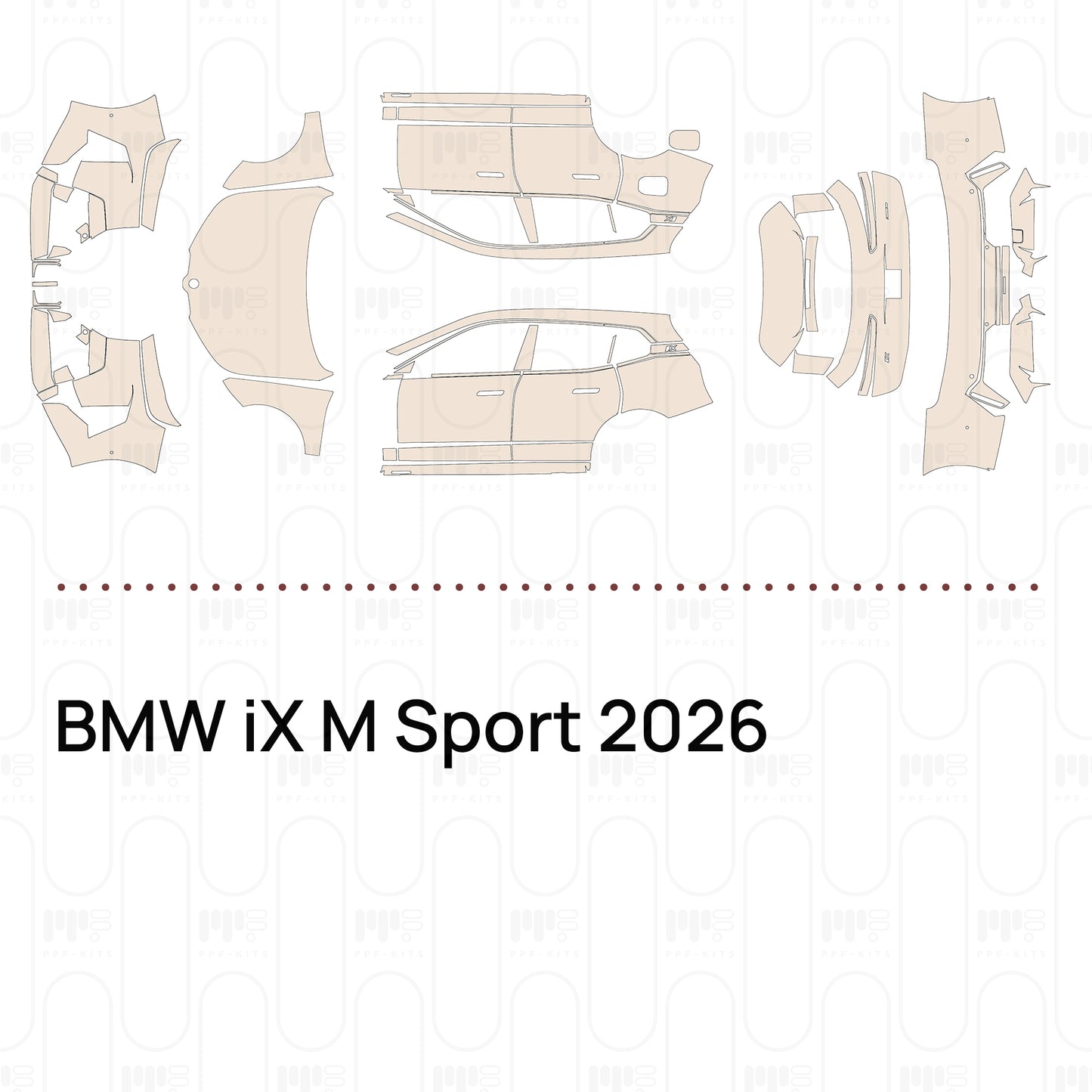 PPF precortado BMW iX M Sport 2026