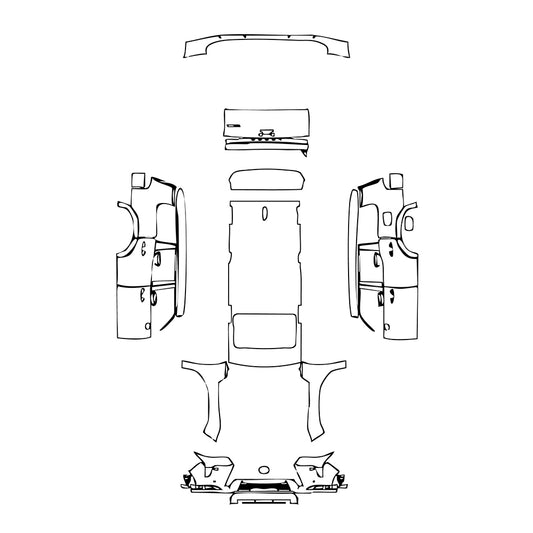 Pre-Cut PPF Lexus GX (CN)  Overtrail 2024 - PPF-Kits