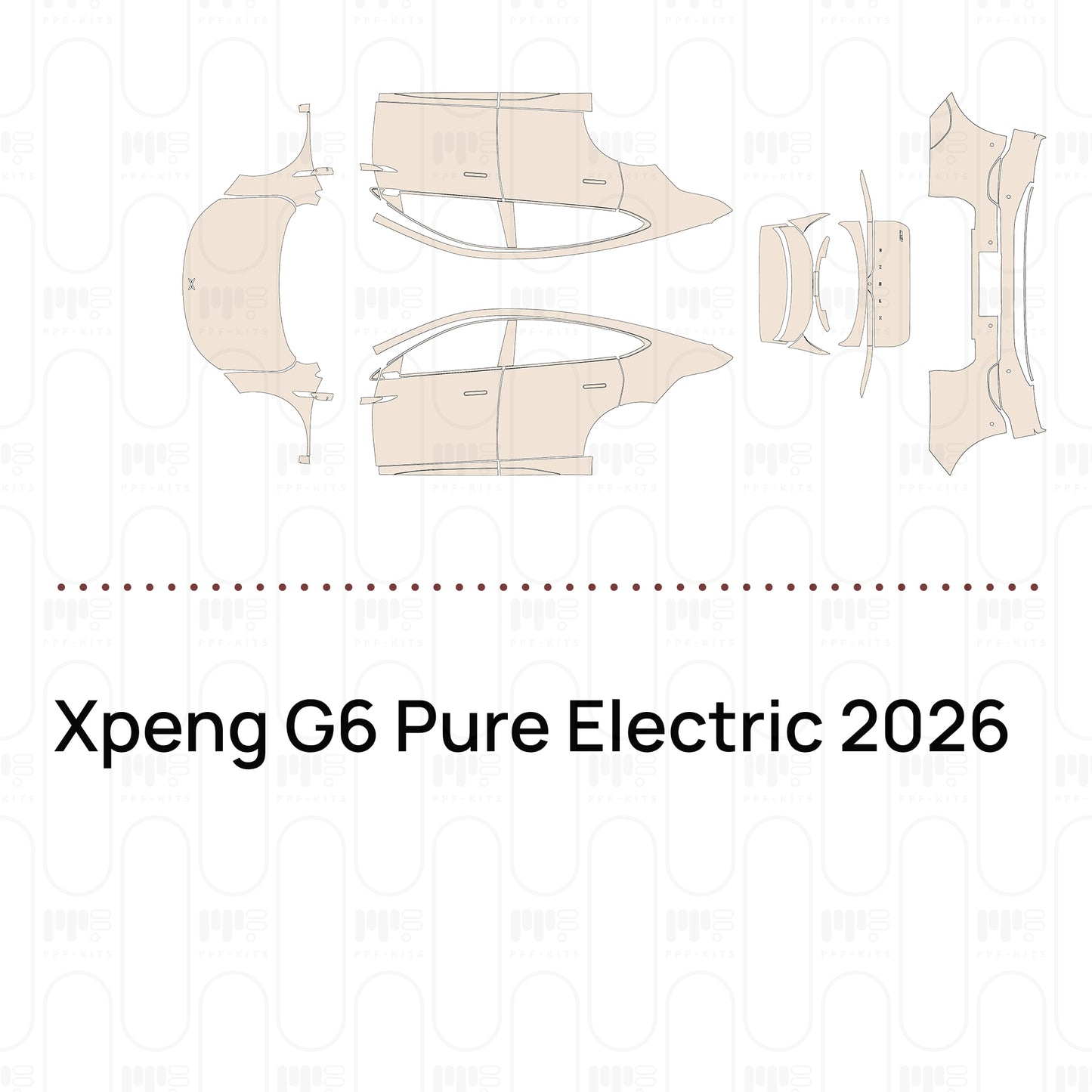 Pre-Cut PPF Xpeng G6 Pure Electric 2026