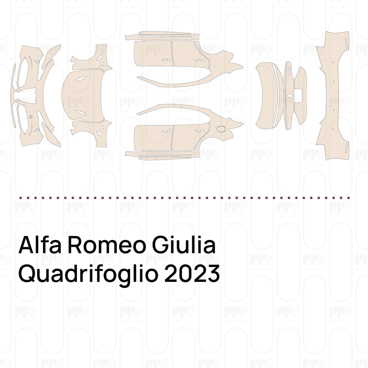 Pre-Cut PPF Alfa Romeo Giulia Quadrifoglio 2023