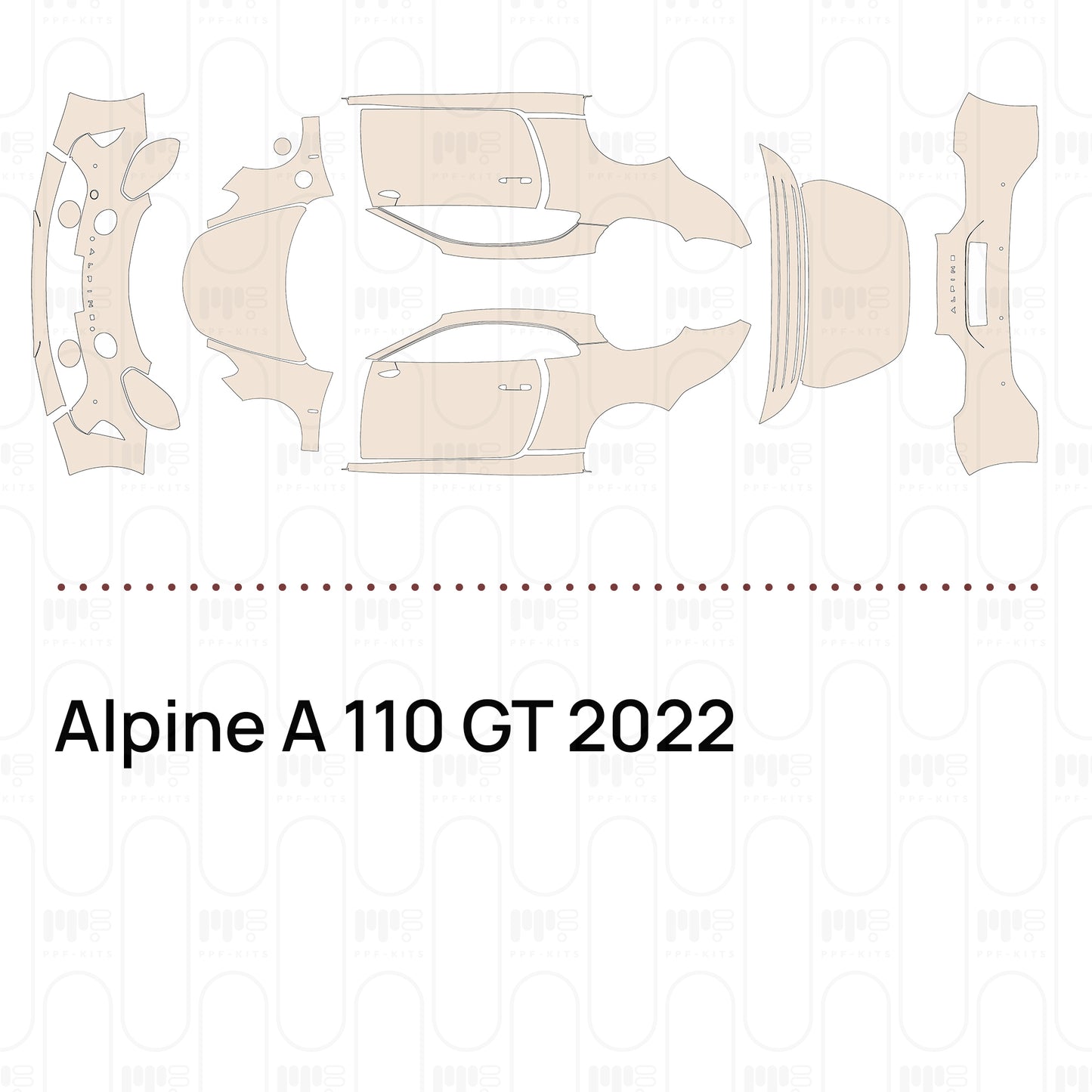 Alpine A 110 GT 2022 – Pre-Cut PPF