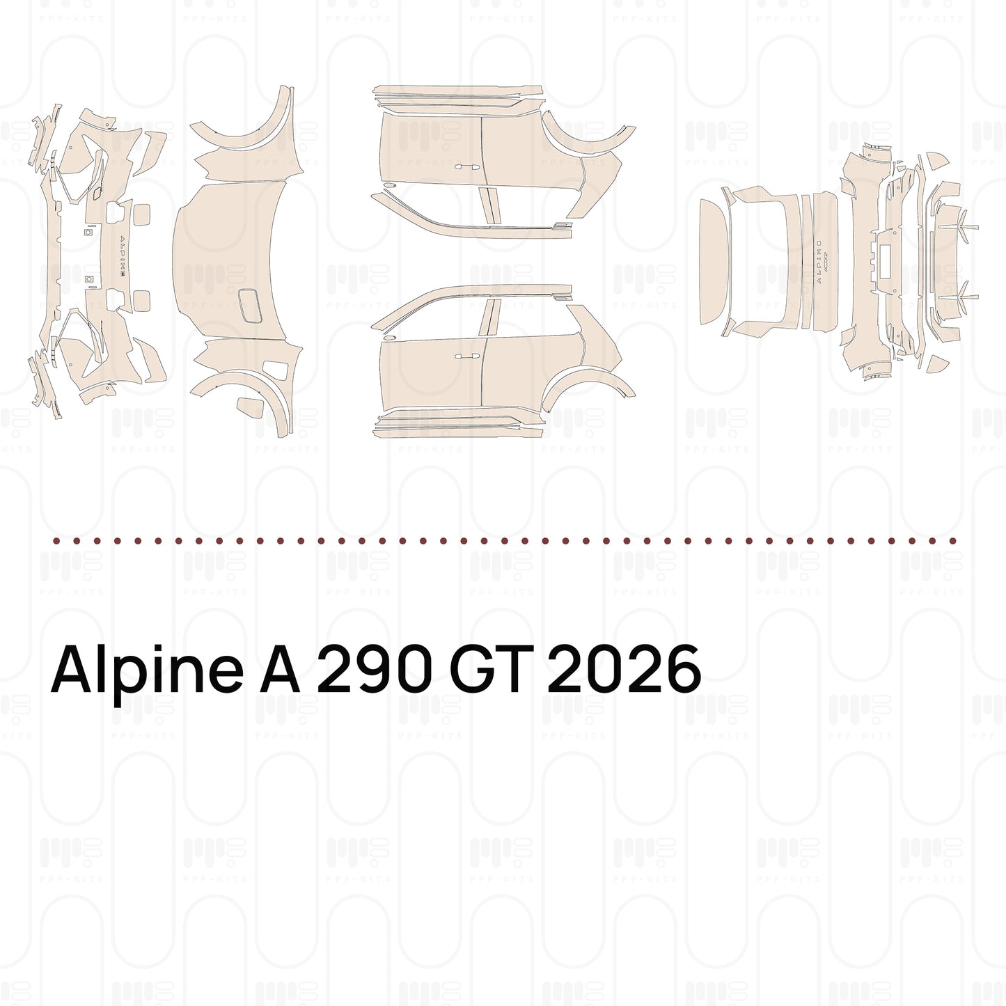 Pre-Cut PPF Alpine A 290 GT 2026