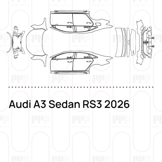 Pre-Cut PPF Audi A3 Sedan RS3 2026