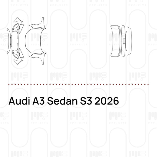 Pre-Cut PPF Audi A3 Sedan S3 2026