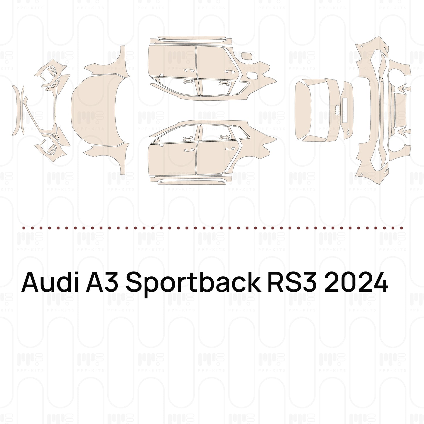 Pre-Cut PPF Audi A3 Sportback RS3 2024