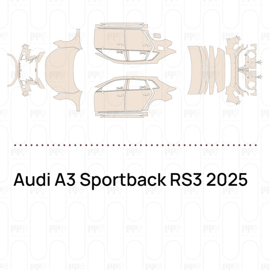 Pre-Cut PPF Audi A3 Sportback RS3 2025