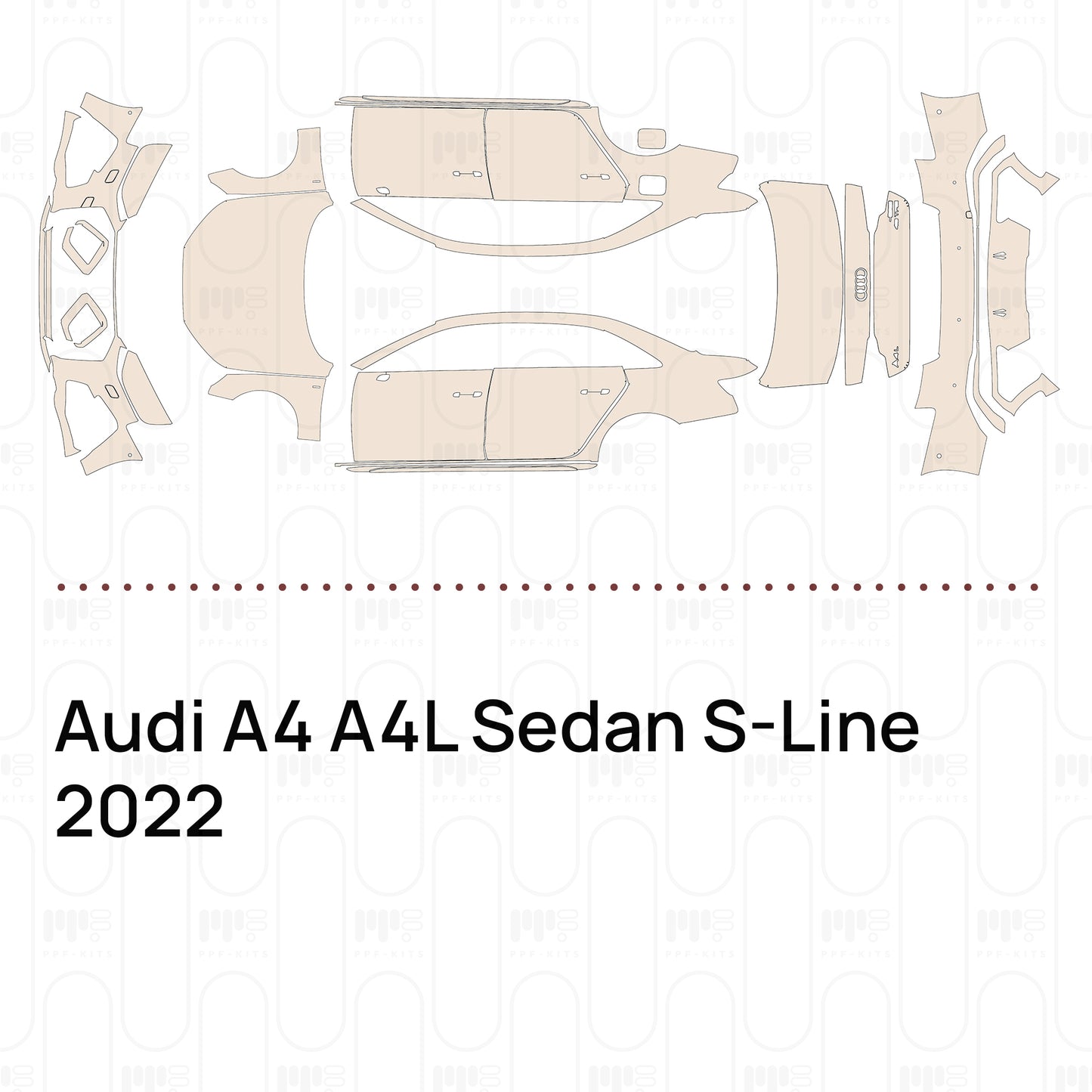 PPF precortado Audi A4 A4L Sedan S-Line 2022