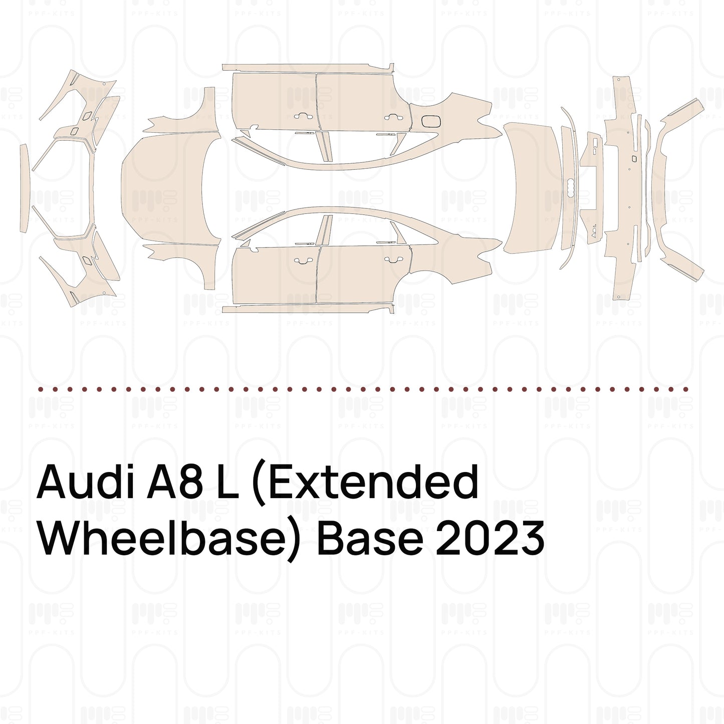 PPF precortado Audi A8 L (Extended Wheelbase) Base 2023