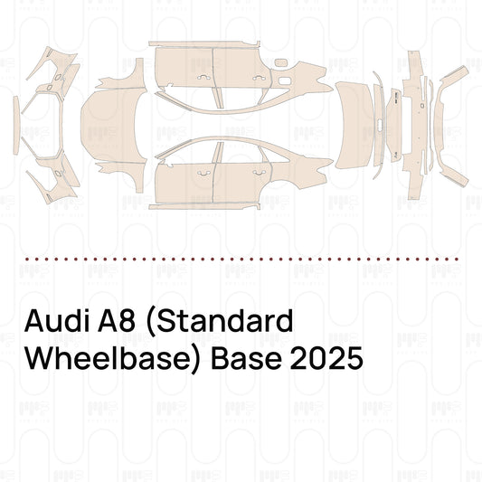 Pre-Cut PPF Audi A8 (Standard Wheelbase) Base 2025