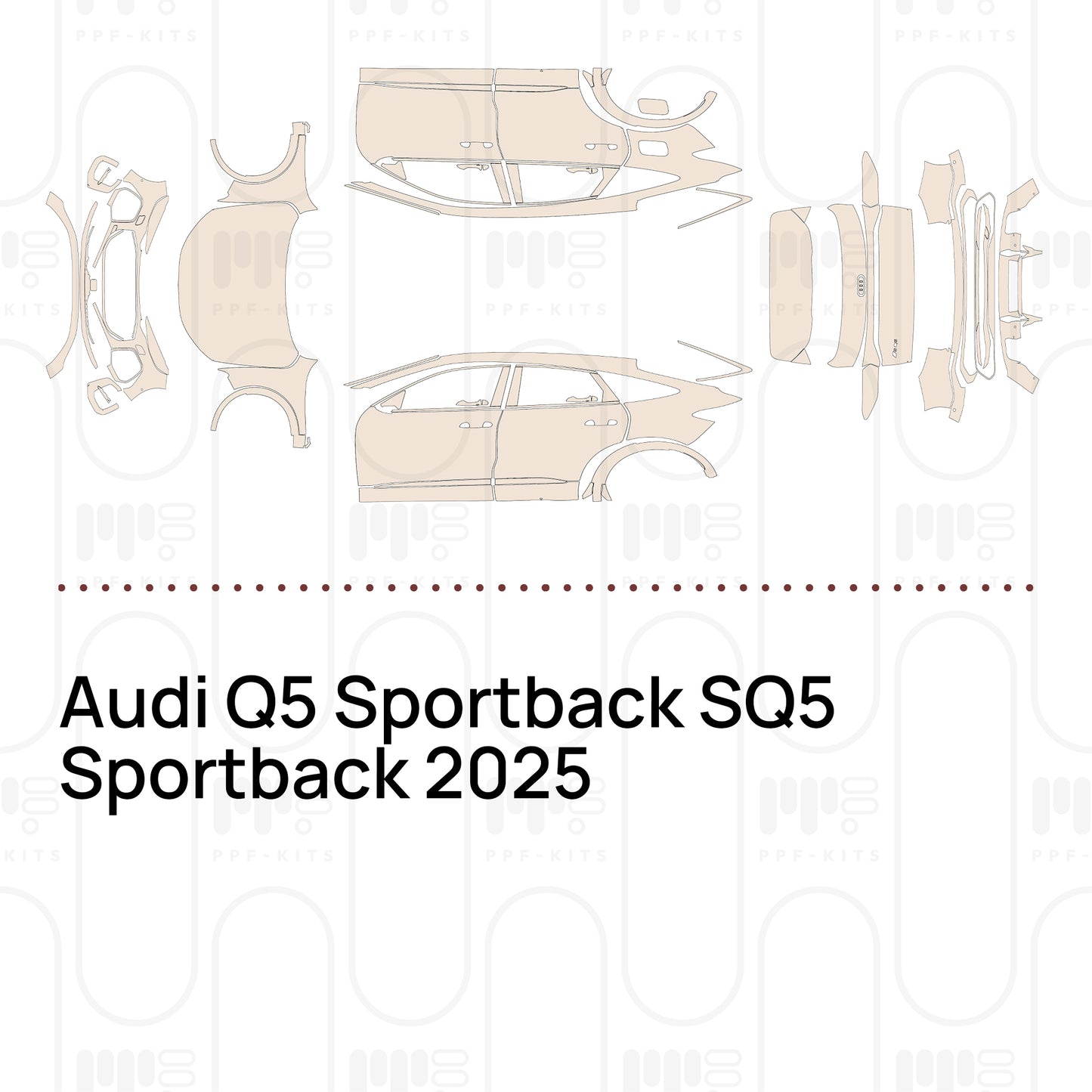 PPF precortado Audi Q5 Sportback SQ5 Sportback 2025