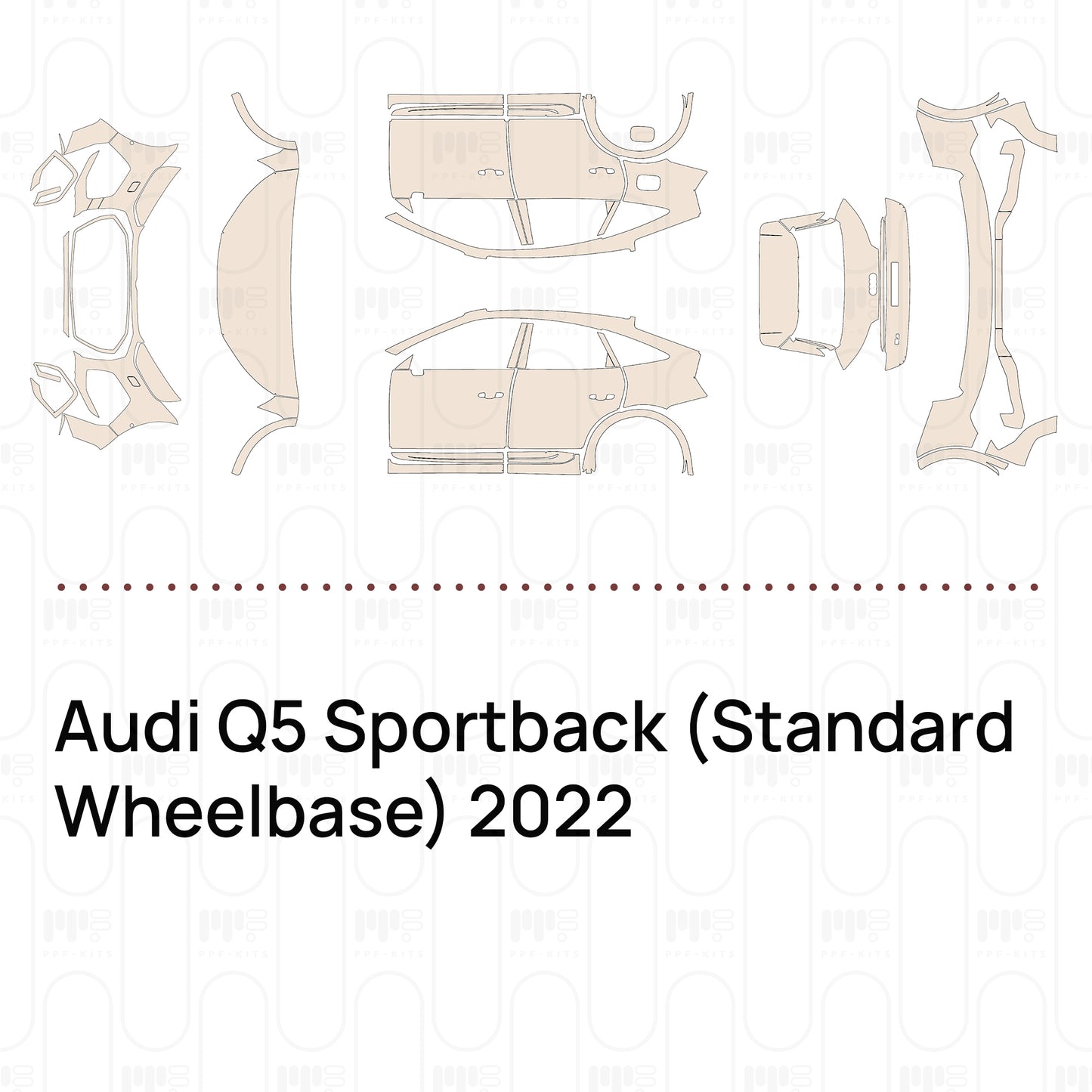 PPF precortado Audi Q5 Sportback (Standard Wheelbase) 2022