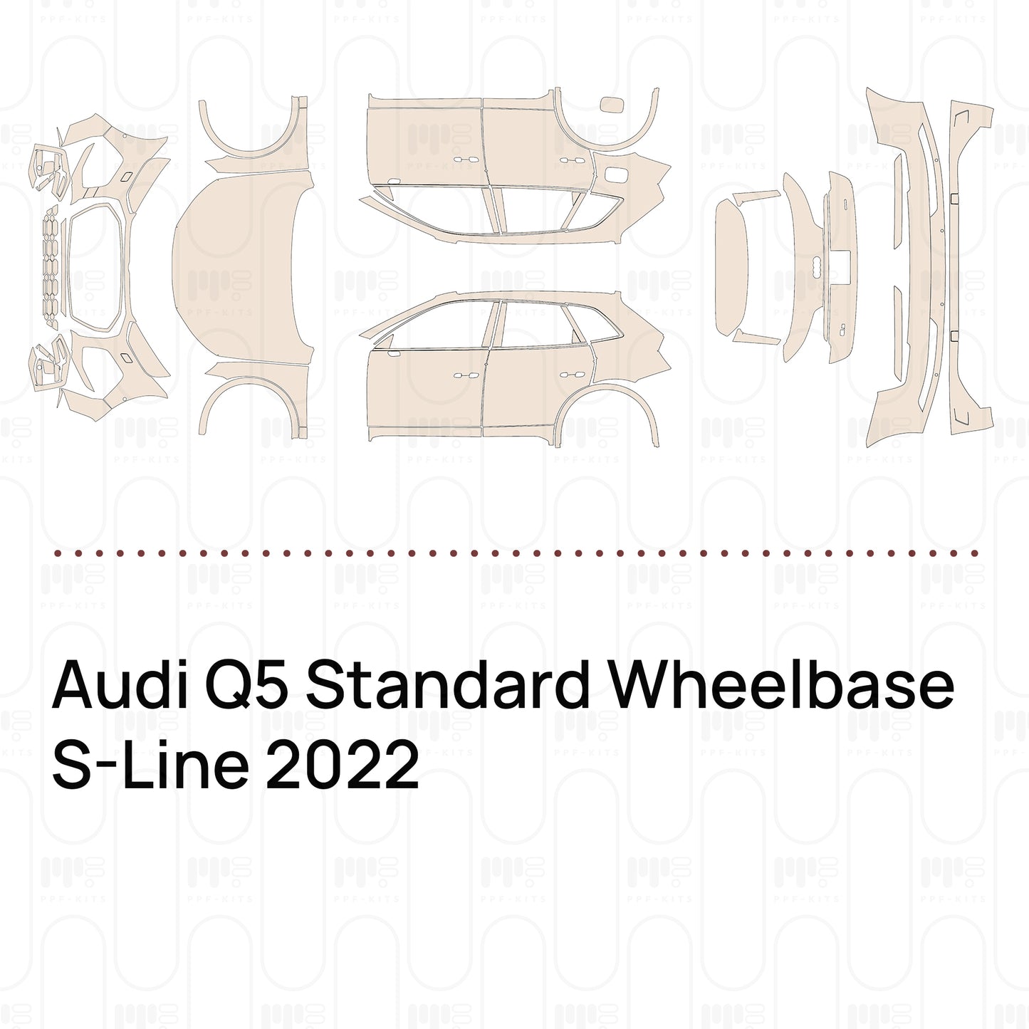 PPF precortado Audi Q5 Standard Wheelbase S-Line 2022