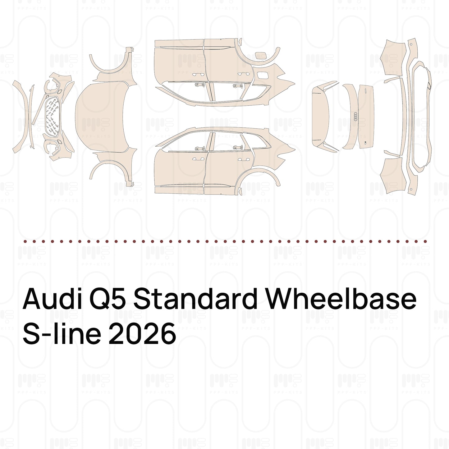 PPF precortado Audi Q5 Standard Wheelbase S-line 2026