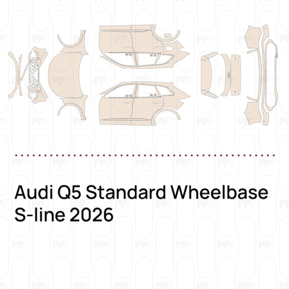PPF precortado Audi Q5 Standard Wheelbase S-line 2026