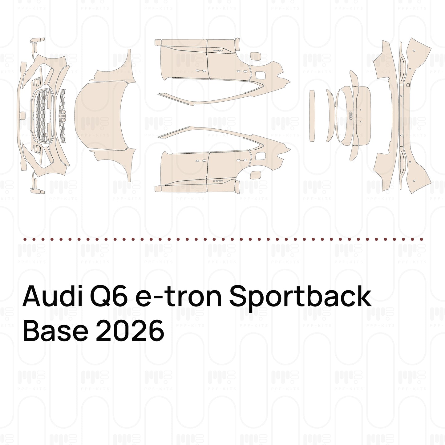 PPF precortado Audi Q6 e-tron Sportback Base 2026