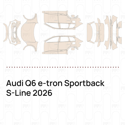Pre-Cut PPF Audi Q6 e-tron Sportback S-Line 2026