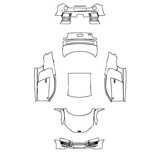 Pre-Cut PPF Audi R8 V10 Coupe 2015 - PPF-Kits