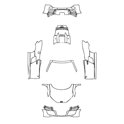 Pre-Cut PPF Audi R8 V10 Spyder 2012 - PPF-Kits