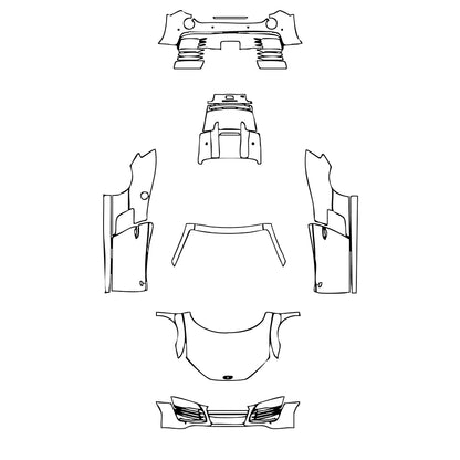 Pre-Cut PPF Audi R8 V10 Spyder 2015 - PPF-Kits