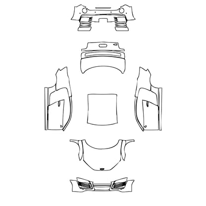 Pre-Cut PPF Audi R8 V8 Coupe 2015 - PPF-Kits