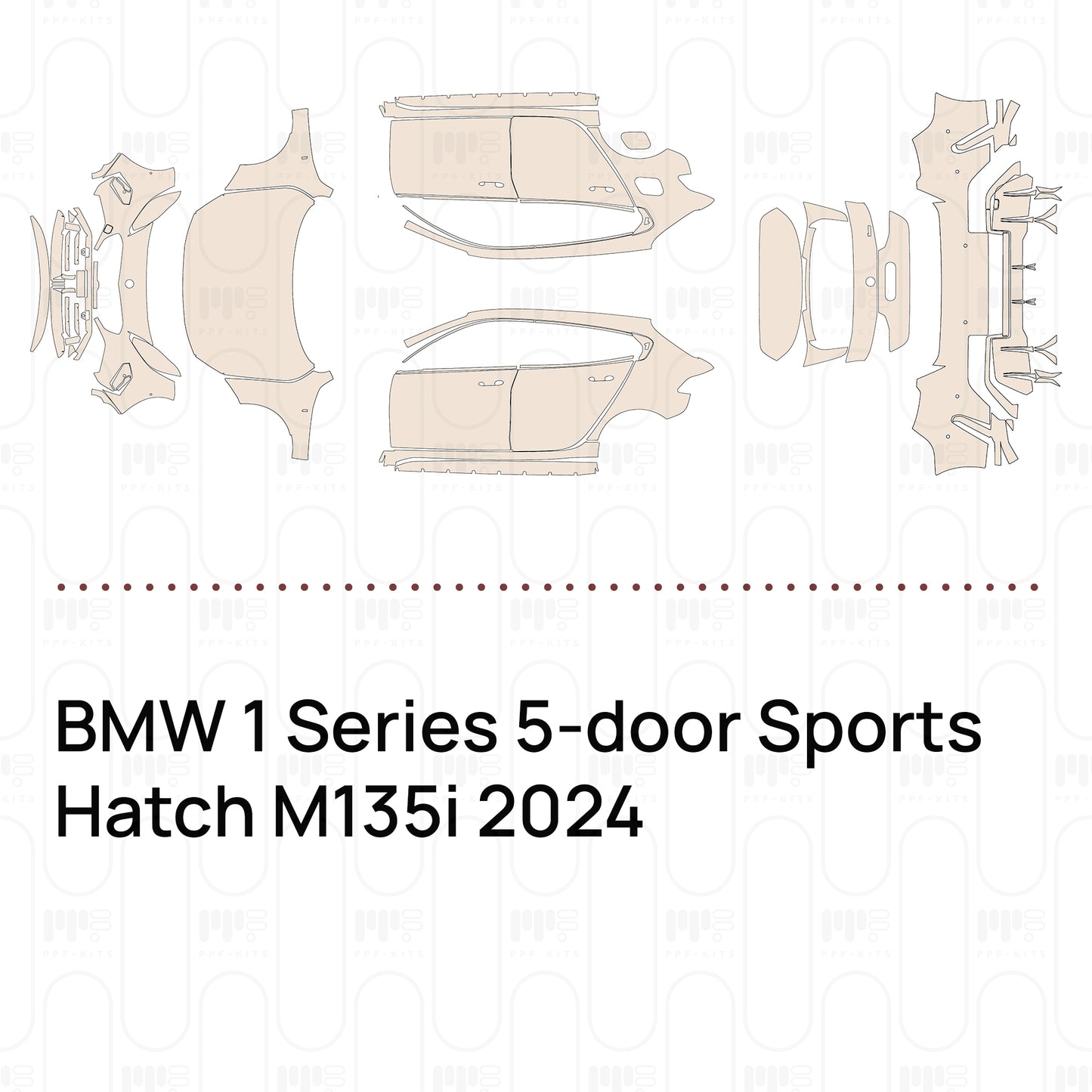 PPF precortado BMW 1 Series 5-door Sports Hatch M135i 2024