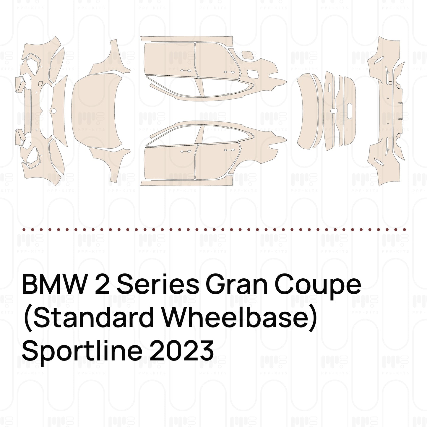 PPF precortado BMW 2 Series Gran Coupe (Standard Wheelbase) Sportline 2023