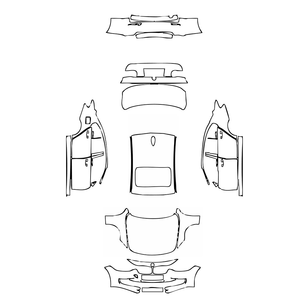 Pre-Cut PPF BMW 3 Series Sedan Base Standard Wheelbase 2014 - PPF-Kits