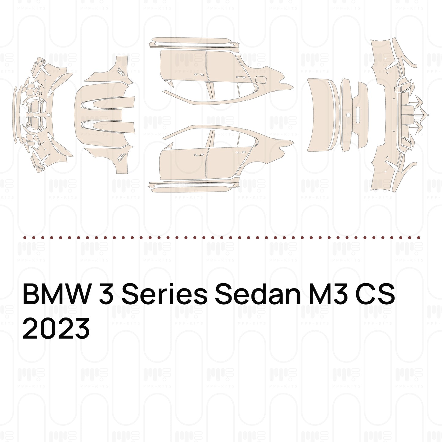 PPF precortado BMW 3 Series Sedan M3 CS 2023