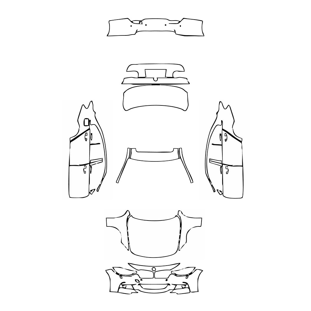 Pre-Cut PPF BMW 3 Series Sedan M Sport Extended Wheelbase 2012 - PPF-Kits
