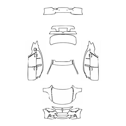 Pre-Cut PPF BMW 3 Series Sedan M Sport Extended Wheelbase 2014 - PPF-Kits