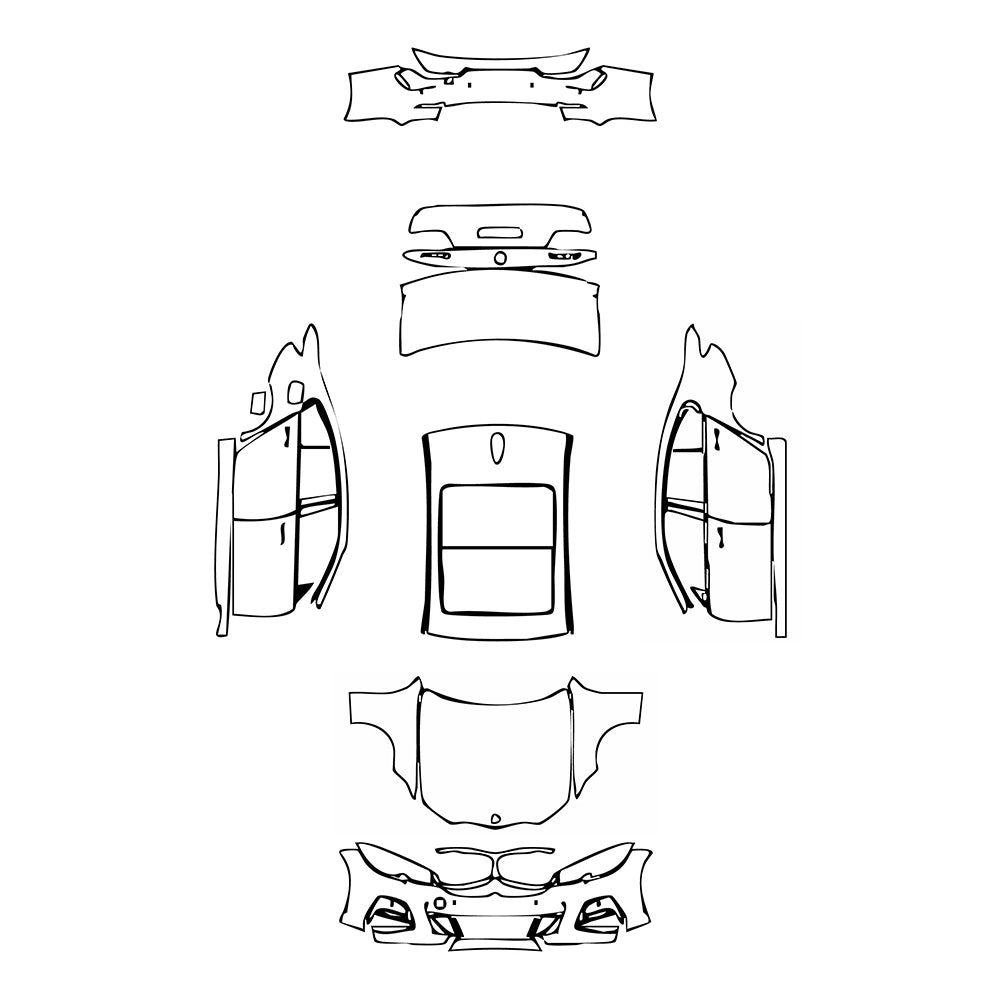 Pre-Cut PPF BMW 3 Series Sedan M Sport Extended Wheelbase 2020 - PPF-Kits