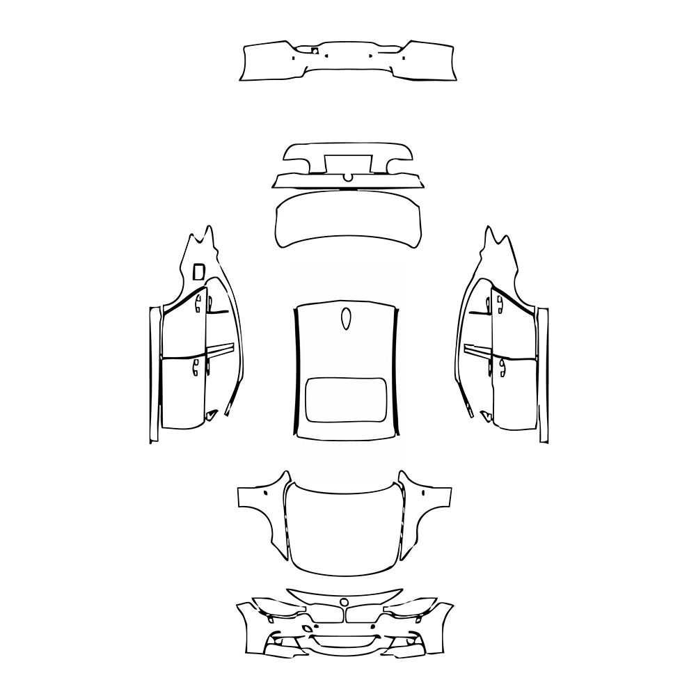 Pre-Cut PPF BMW 3 Series Sedan M Sport Standard Wheelbase 2012 - PPF-Kits