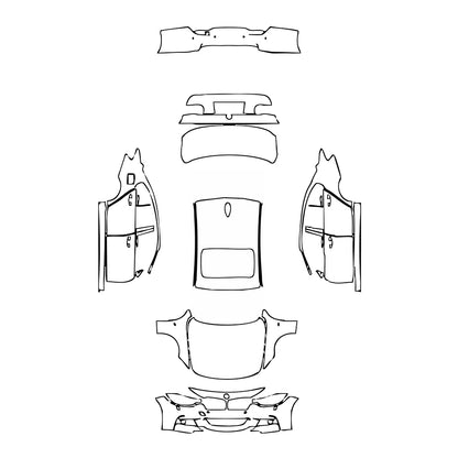 Pre-Cut PPF BMW 3 Series Sedan M Sport Standard Wheelbase 2013 - PPF-Kits