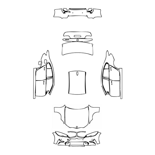 Pre-Cut PPF BMW 3 Series Sedan Sport Line Standard Wheelbase 2021 - PPF-Kits