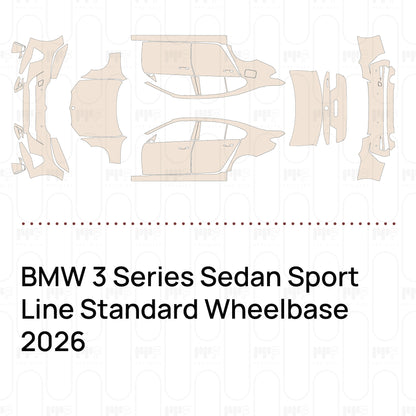 Pre-Cut PPF BMW 3 Series Sedan Sport Line Standard Wheelbase 2026