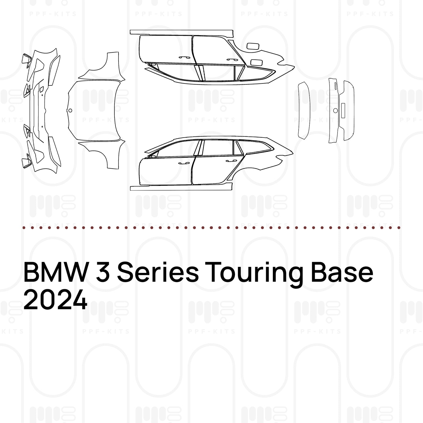 Pre-Cut PPF BMW 3 Series Touring Base 2024