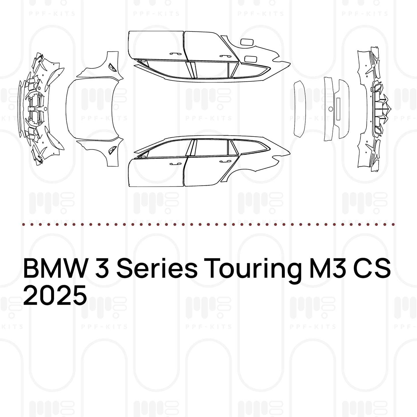 Pre-Cut PPF BMW 3 Series Touring M3 CS 2025