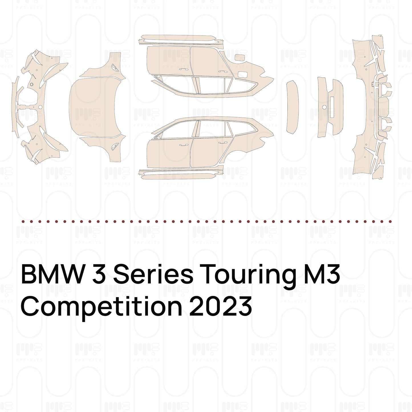 PPF precortado BMW 3 Series Touring M3 Competition 2023