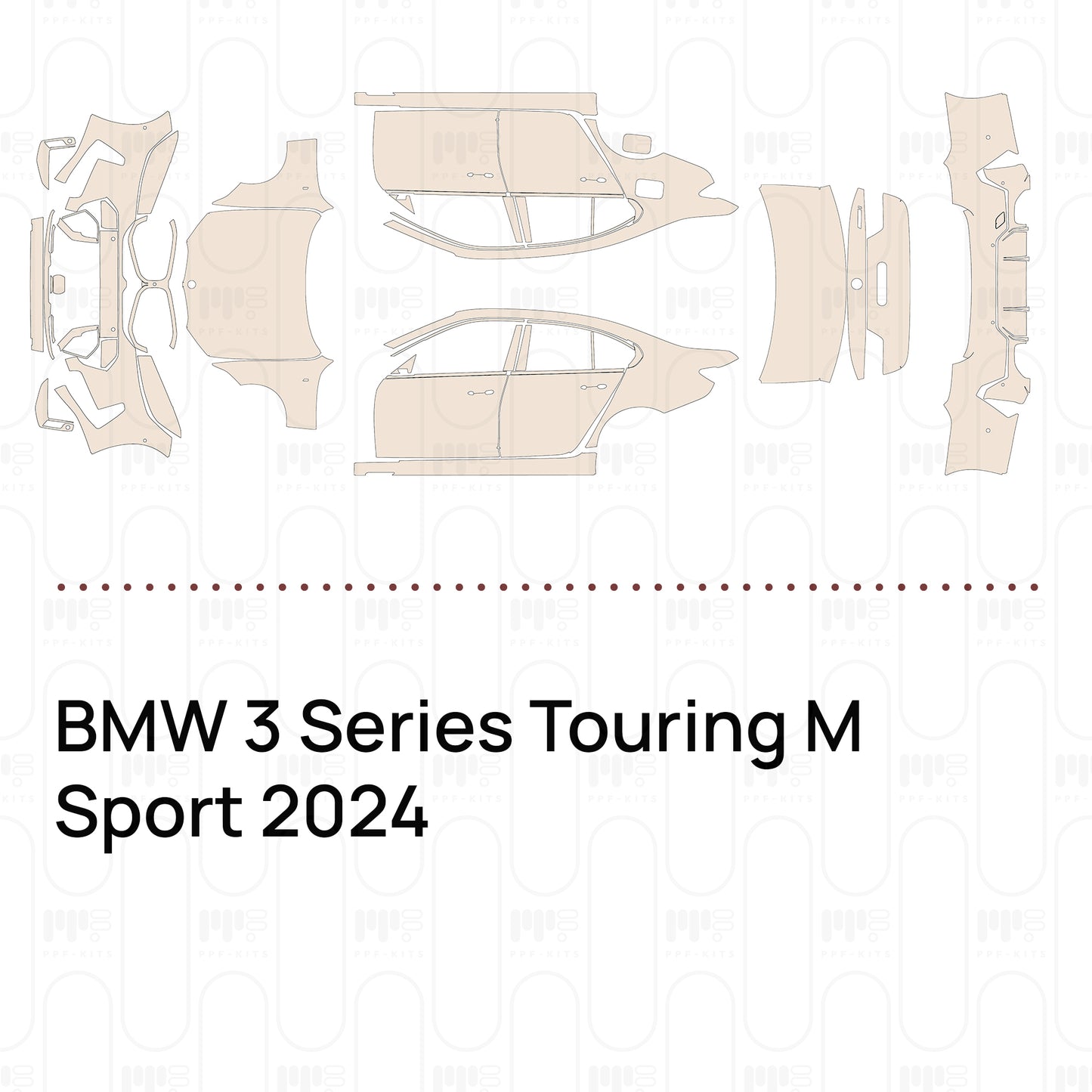 PPF precortado BMW 3 Series Touring M Sport 2024