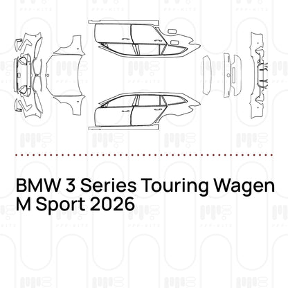PPF precortado BMW 3 Series Touring Wagen M Sport 2026