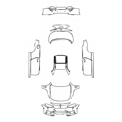 Pre-Cut PPF BMW 4 Series Convertible M Sport 2018 - PPF-Kits